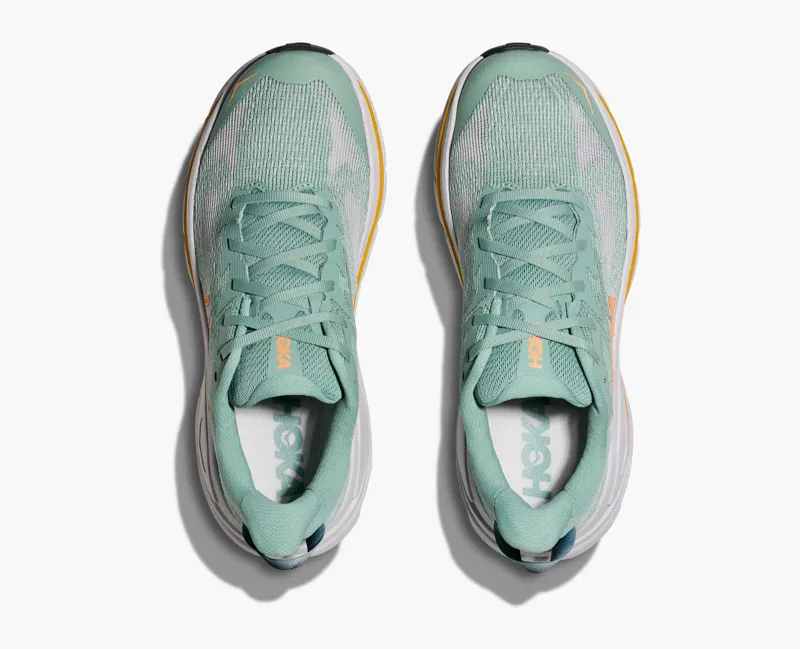 Hoka Women's Challenger 8 Hybrid Trail Shoes in Jade / Cosmic Grey-7