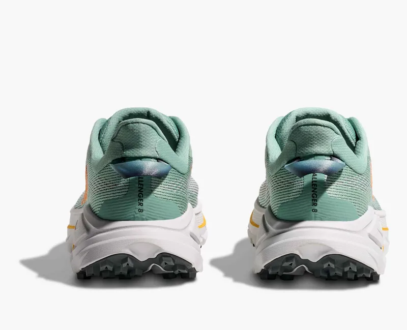 Hoka Women's Challenger 8 Hybrid Trail Shoes in Jade / Cosmic Grey-2
