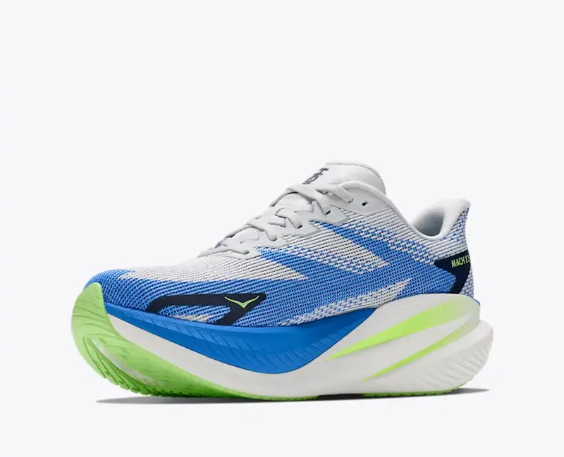 Hoka Men's Mach X3 Running Shoes in Cosmic Grey Virtual Blue -6