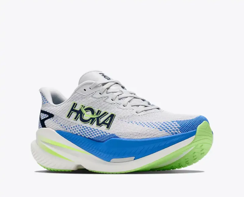 Hoka Men's Mach X3 Running Shoes in Cosmic Grey Virtual Blue -3