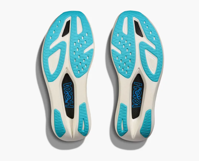 Hoka Unisex Rocket X 3 Racing Shoes in White / Black -2