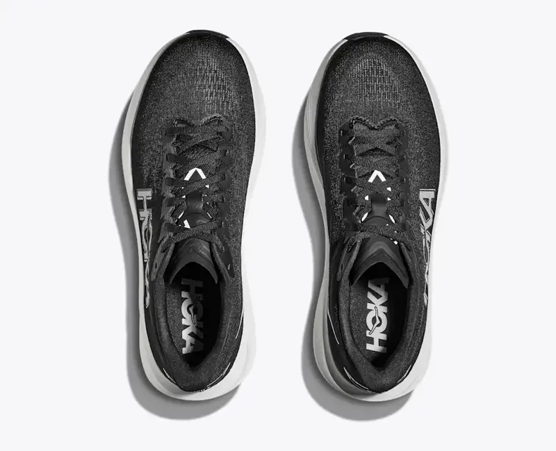 Hoka Men's Mach 7 Running Shoes in Black / White Neutral SS26-5