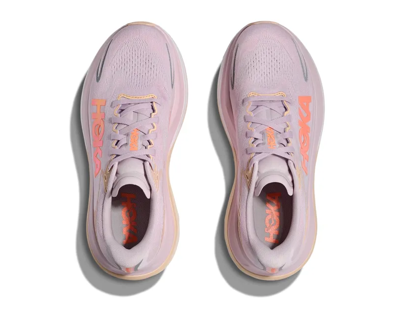 Hoka Women's Skyward X 2 Running Shoes in Lilac Cream / Tangerine Glow-2