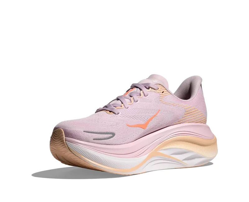 Hoka Women's Skyward X 2 Running Shoes in Lilac Cream / Tangerine Glow-1
