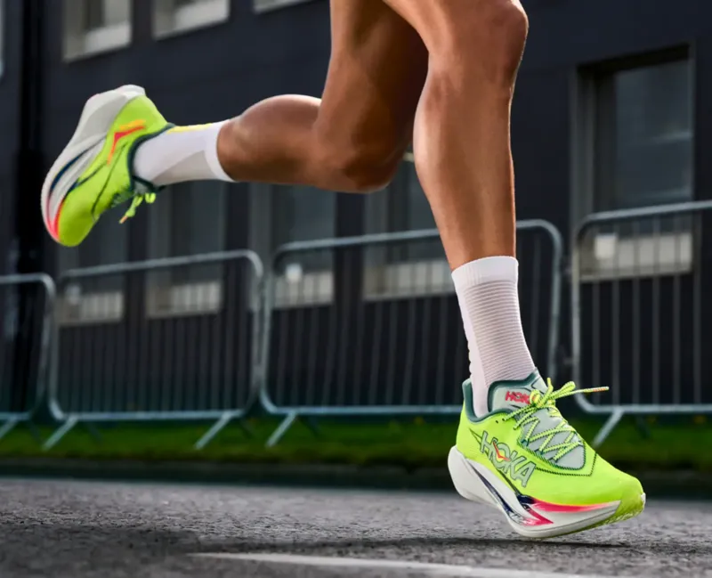 Hoka Unisex Cielo X1 3.0 Performance Running Shoes in Neon Yuzu-1