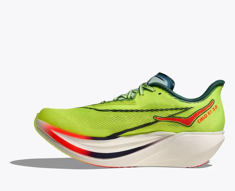 Hoka Unisex Cielo X1 3.0 Performance Running Shoes in Neon Yuzu-2