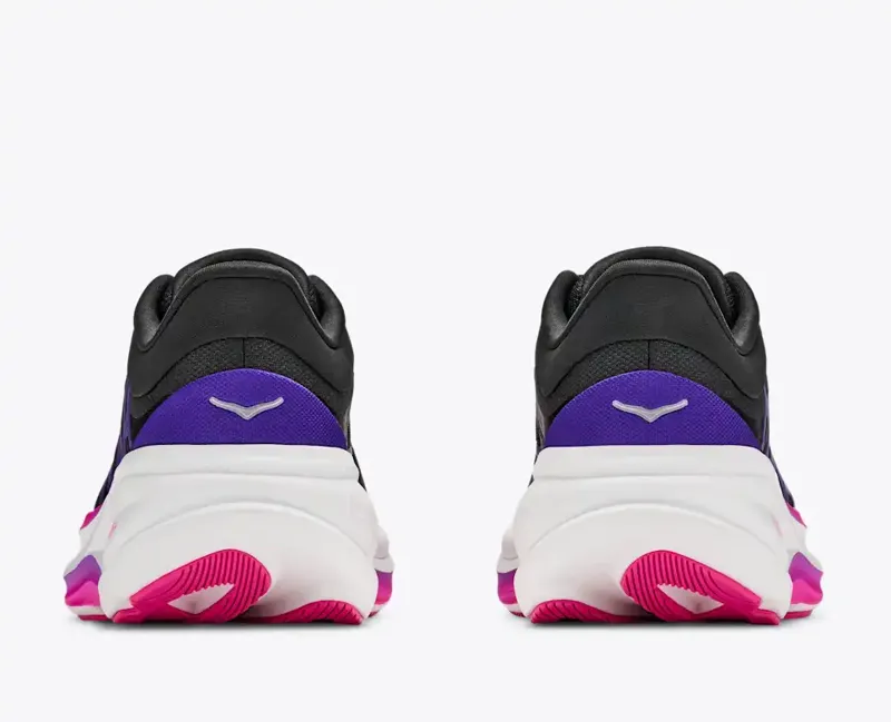 Hoka Women's Clifton Pro Running Shoes in Carbon Black Cosmic Purple-4