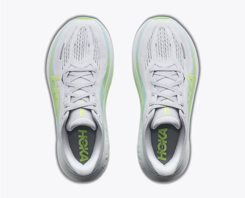 Hoka Women's Clifton Pro Running Shoe in Cosmic Grey Neon Yuzu-7