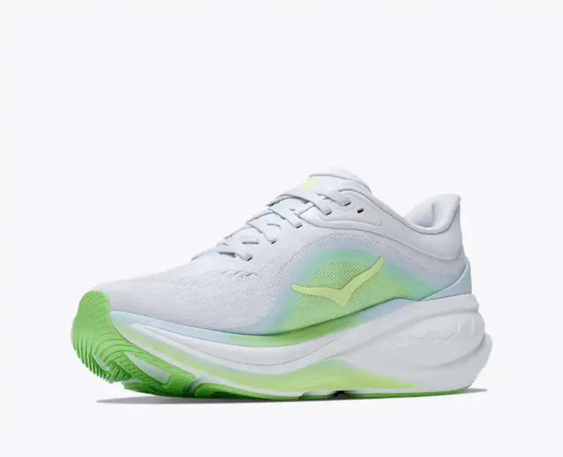 Hoka Women's Clifton Pro Running Shoe in Cosmic Grey Neon Yuzu-6