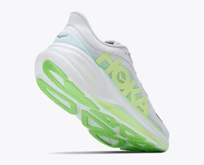 Hoka Women's Clifton Pro Running Shoe in Cosmic Grey Neon Yuzu-5