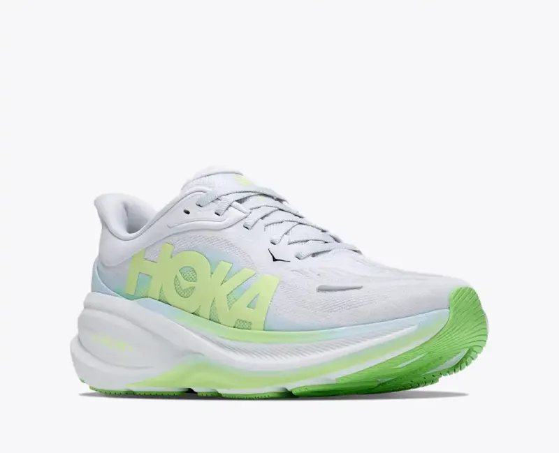 Hoka Women's Clifton Pro Running Shoe in Cosmic Grey Neon Yuzu-3