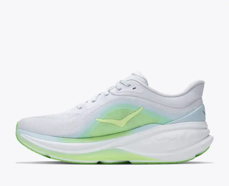 Hoka Women's Clifton Pro Running Shoe in Cosmic Grey Neon Yuzu-1