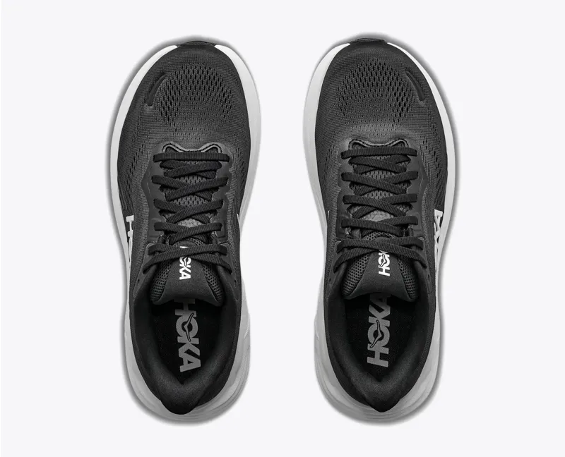 Hoka Women's Clifton 11 Running Shoes in Black/White-6