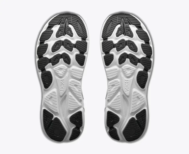Hoka Women's Clifton 11 Running Shoes in Black/White-4