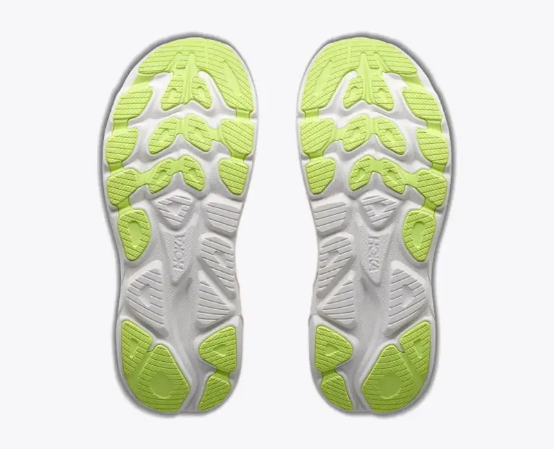 Hoka Women's Clifton 11 Running Shoes in Tangerine Glow/White-2