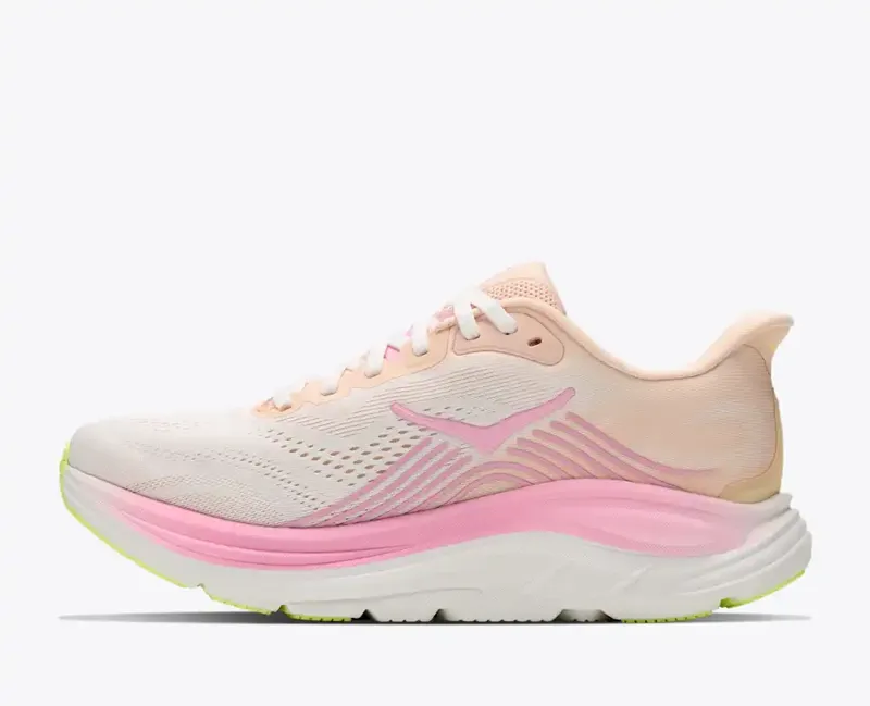Hoka Women's Clifton 11 Running Shoes in Tangerine Glow/White-1