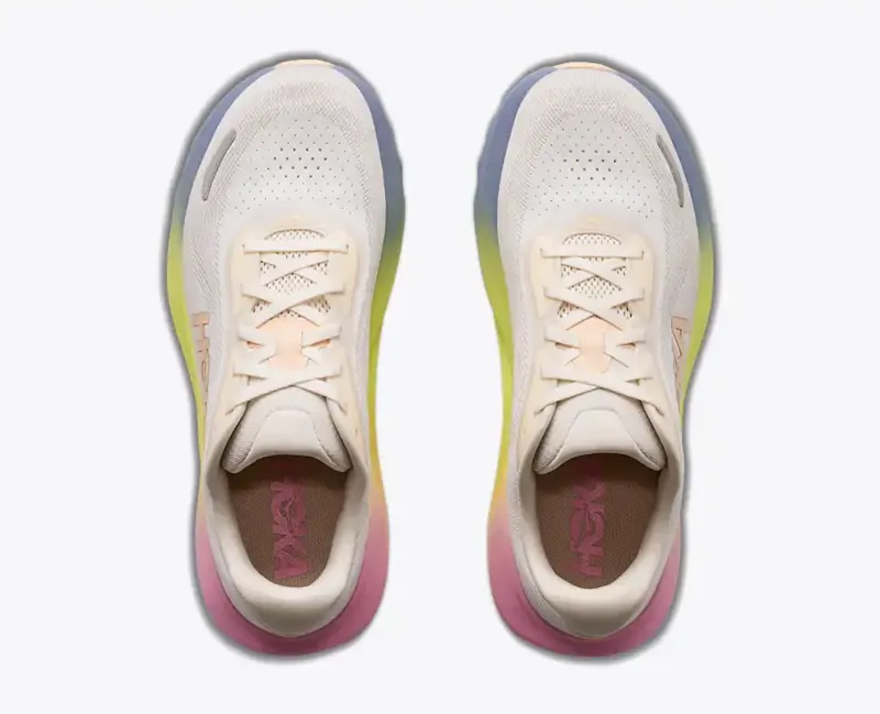 Hoka Womens's Rincon 5 Running Shoes in Alabaster Tangerine Glow -11