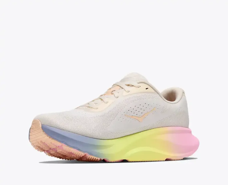 Hoka Womens's Rincon 5 Running Shoes in Alabaster Tangerine Glow -6