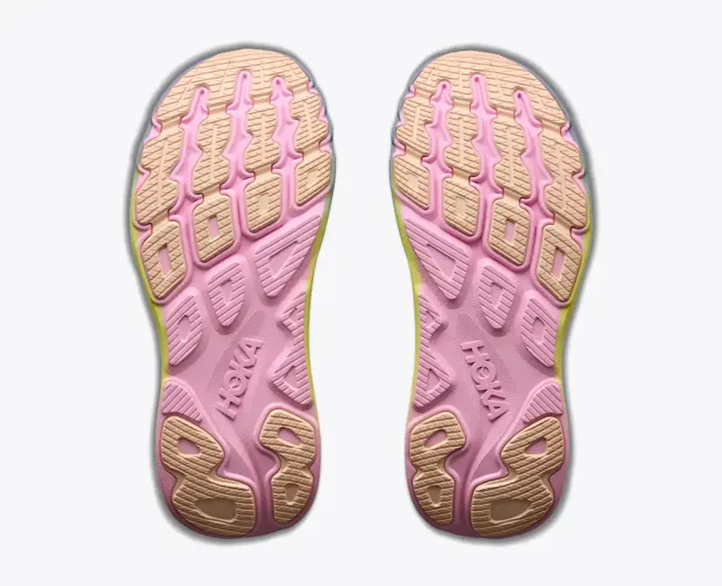 Hoka Womens's Rincon 5 Running Shoes in Alabaster Tangerine Glow -2