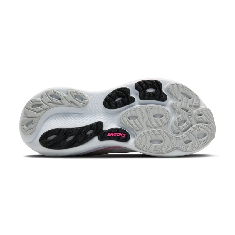 Brooks Women's Adrenaline GTS 25 Running Shoes in Oyster/Pink/Green-2