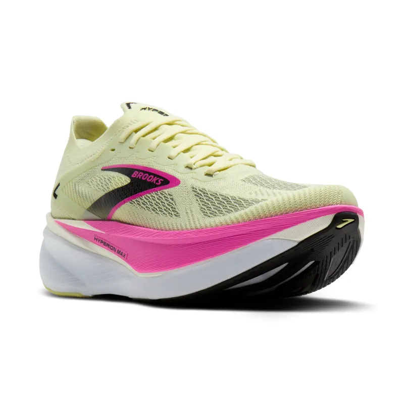 Brooks Women's Hyperion Max 3 Running Shoes in Luminary/Cyber Pink/Black-4