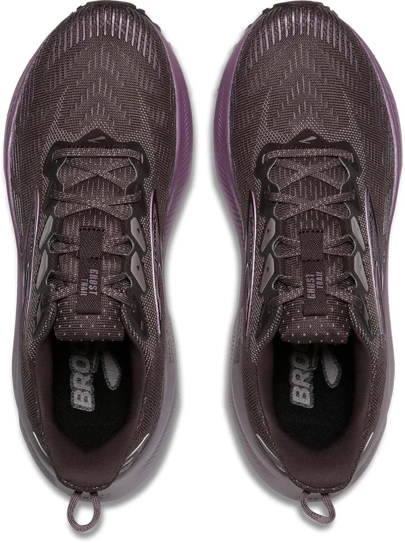 Brooks Women's Ghost Trail Running Shoes in Raisin/Purple/Metallic-1