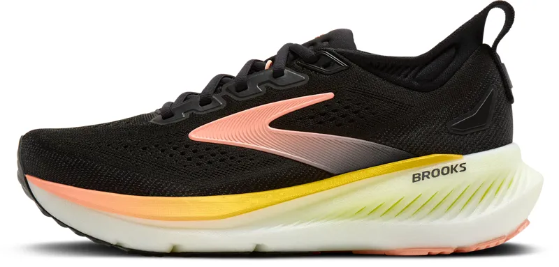 Brooks Women's Glycerin 23 Running Shoes in  Black/Peach/Nightlife-1
