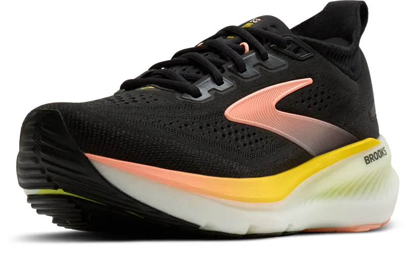 Brooks Women's Glycerin 23 Running Shoes in  Black/Peach/Nightlife-2