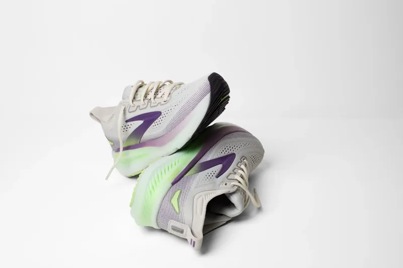 Brooks Women's Glycerin 23 Running Shoes in Antarctica/Grape/Green -5
