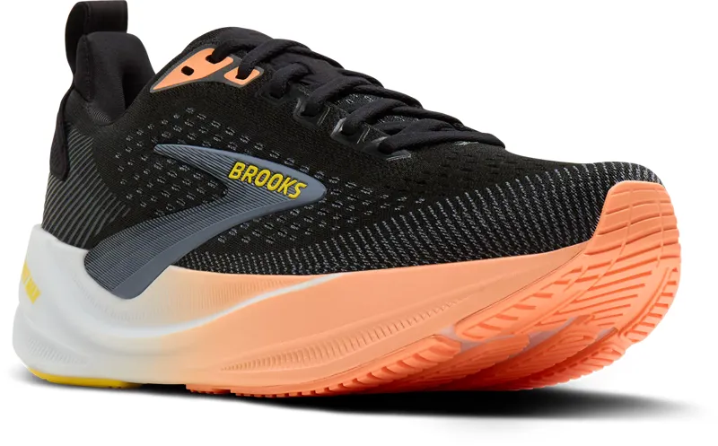 Brooks Women's Ghost Max 4 Shoes in Black/Folkstone/Cyber peach-1