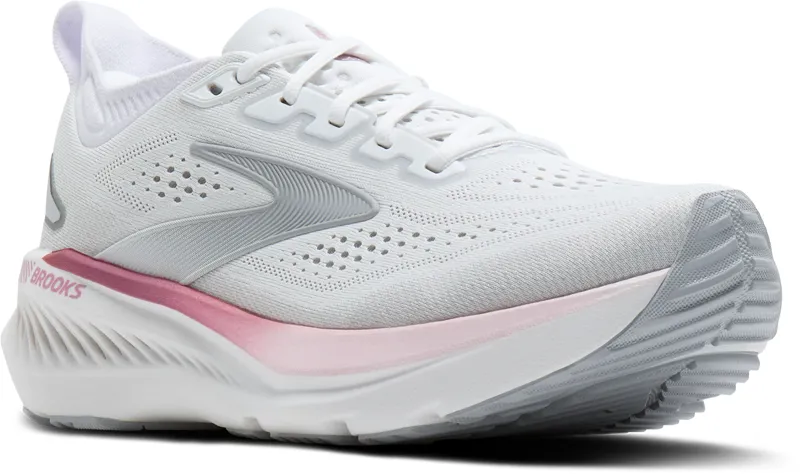 Brooks Women's Glycerin GTS 23 Running Shoes in White/Mist/Metallic-2