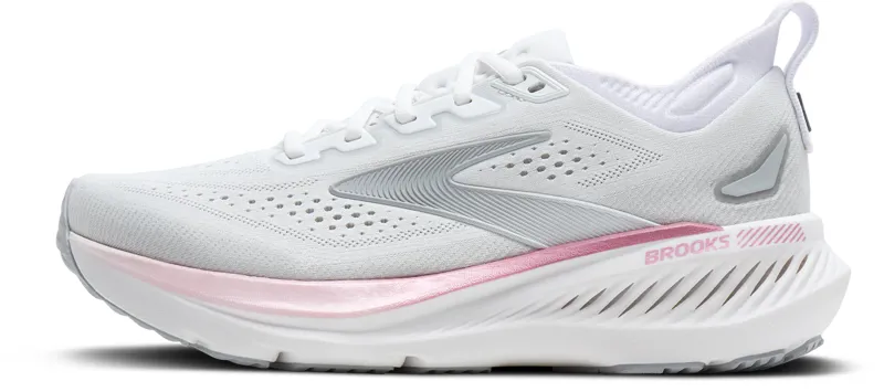 Brooks Women's Glycerin GTS 23 Running Shoes in White/Mist/Metallic-1