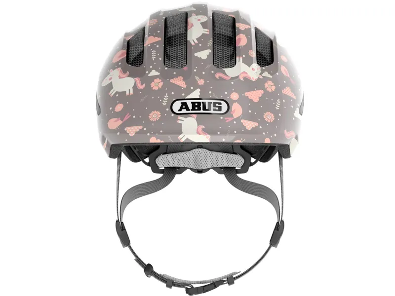 ABUS Smiley 3.0 Kids Cycling Helmet in Grey Horse - 50-55CM-3