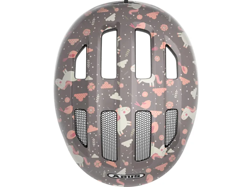 ABUS Smiley 3.0 Kids Cycling Helmet in Grey Horse - 50-55CM-1