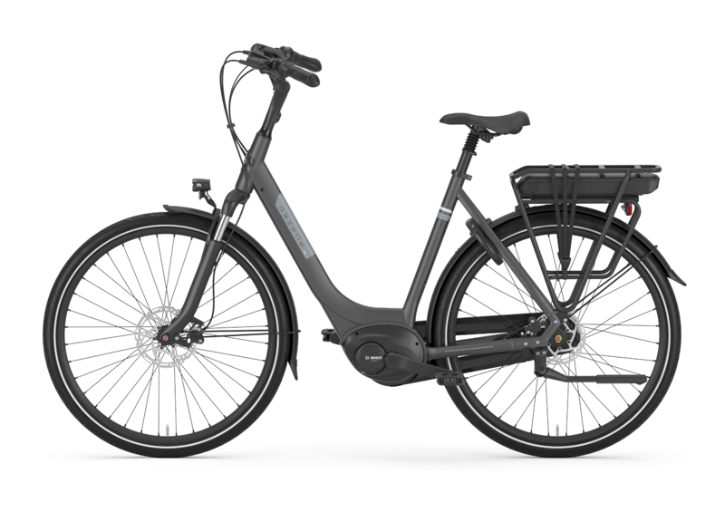 Gazelle Paris C7+ HMB Low - Step 400 Wh eBike in Matte Grey-1