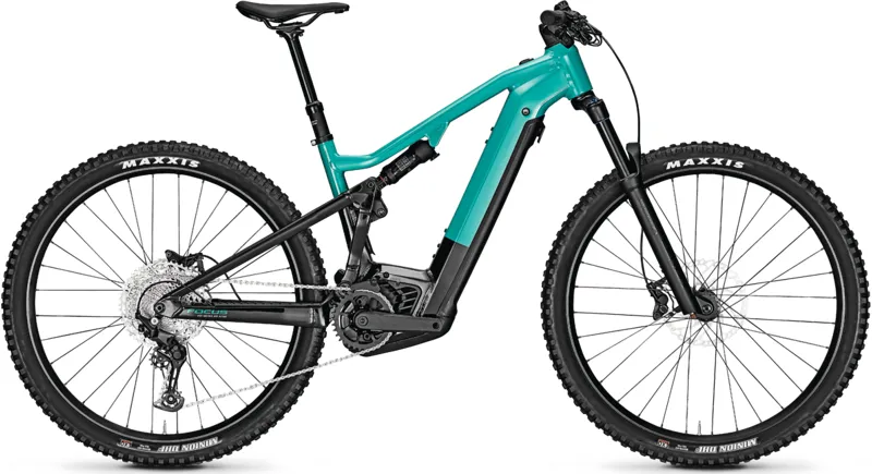 Focus Thron2 6.7 Electric Mountain Bike eMTB in Blue Green