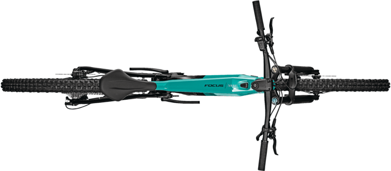 Focus Thron2 6.7 Electric Mountain Bike eMTB in Blue Green-2