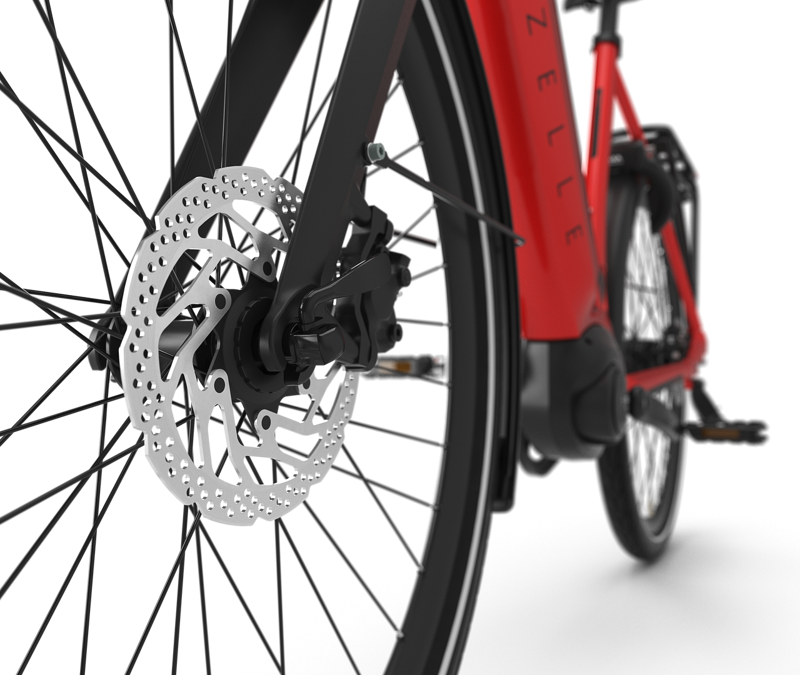 Gazelle Ultimate C8+ HMB Low Step 625 Wh eBike in Red-4