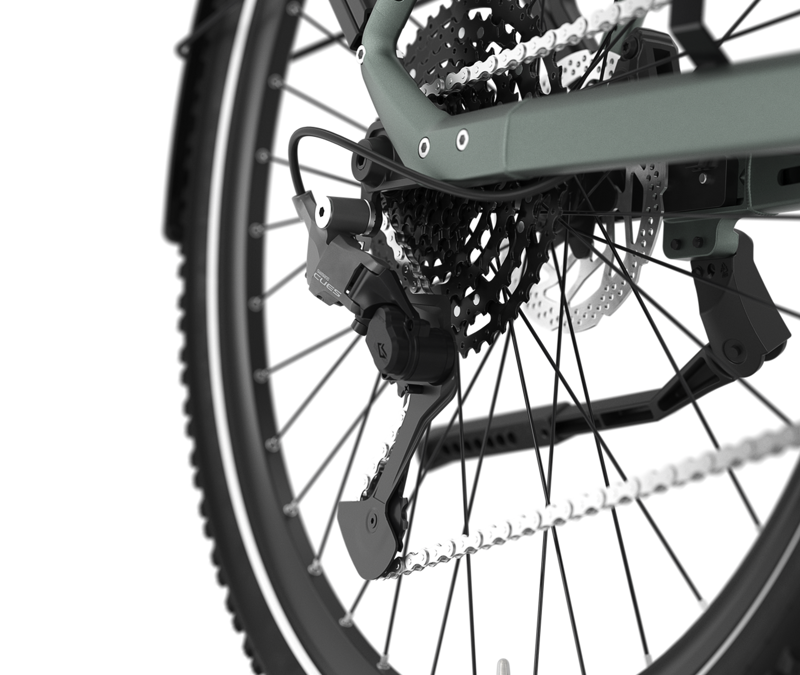 Gazelle Ultimate T11 HMB 2026 540Wh Electric Bike in Twilight Green-3