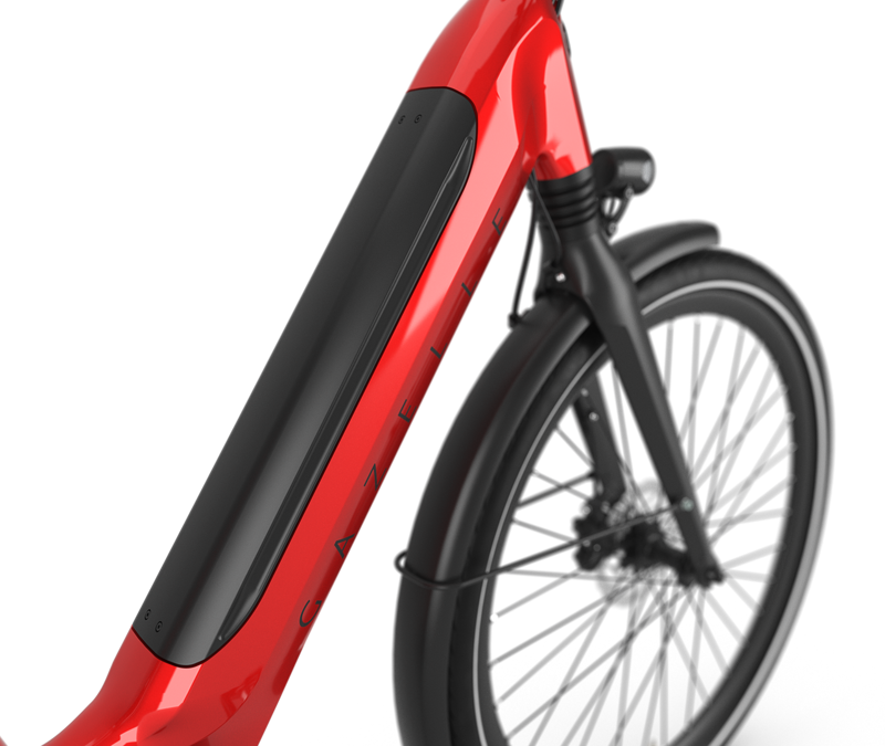 Gazelle Ultimate C8+ HMB Low Step 625 Wh eBike in Red-2