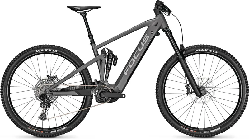 Focus Sam2 6.7 625Wh Electric Full Suspension Mountain Bike in Grey