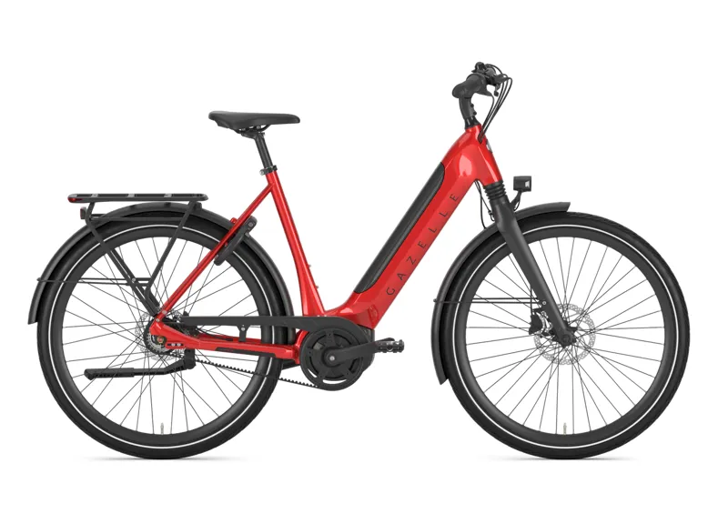 Gazelle Ultimate C8+ HMB Low Step 625 Wh eBike in Red