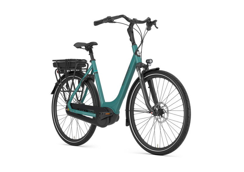 Gazelle Paris C7+  HMB Low - Step 400 Wh eBike in Thyme Green-1