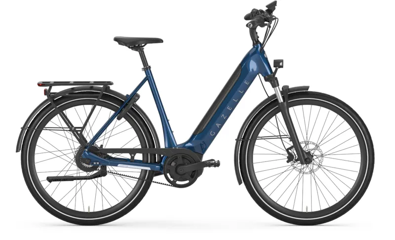 Gazelle Ultimate C380 HMB Low Step 625 Wh eBike in Mallard Blue