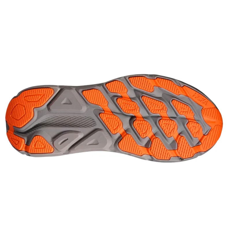 Hoka Men's Clifton 9 Gore-Tex Running Shoes in Asphalt Grey / Gravel -6