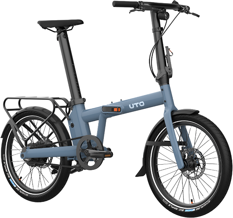 UTO Eovolt Afternoon PRO20 Electric Folding Bike in Mineral Blue-6