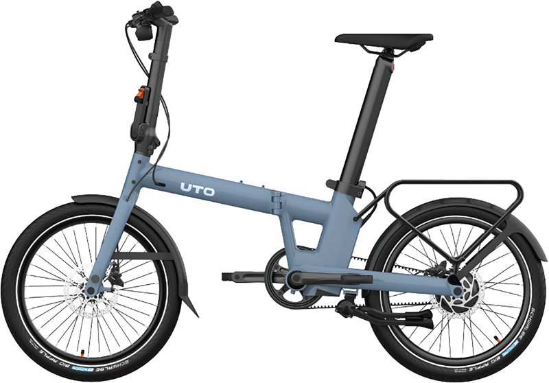 UTO Eovolt Afternoon PRO20 Electric Folding Bike in Mineral Blue-1