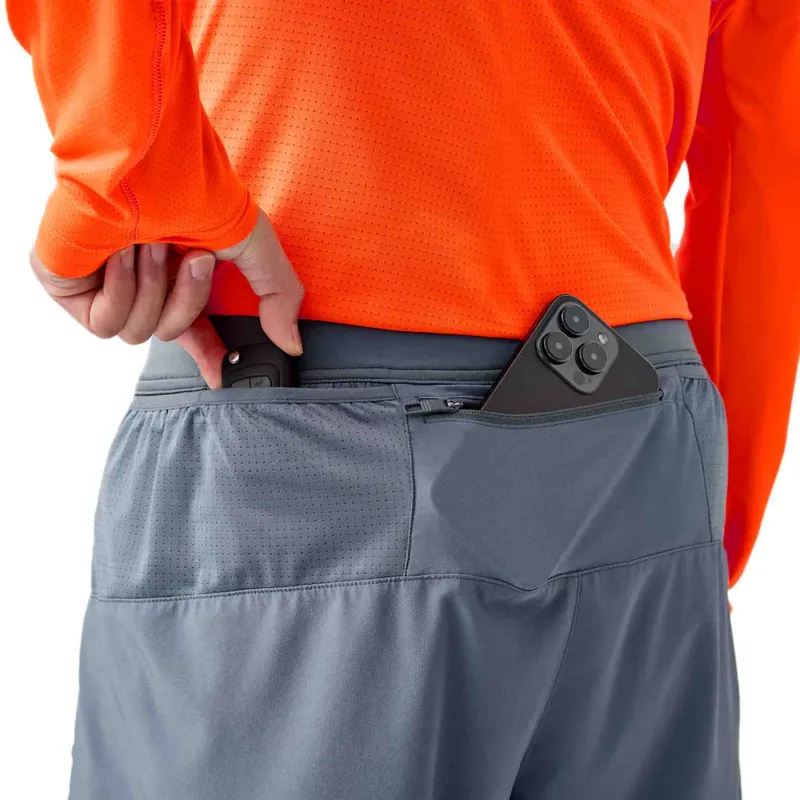 Brooks  Men's Journey 5 Inch Running Shorts in  Storm/Speed Logo-3