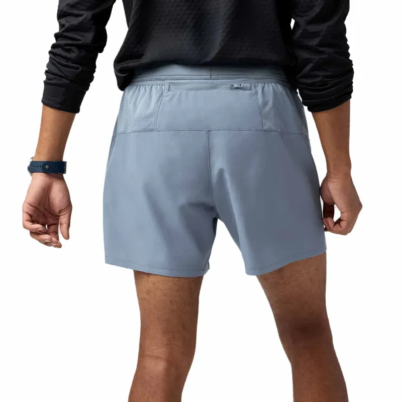 Brooks  Men's Journey 5 Inch Running Shorts in  Storm/Speed Logo-2