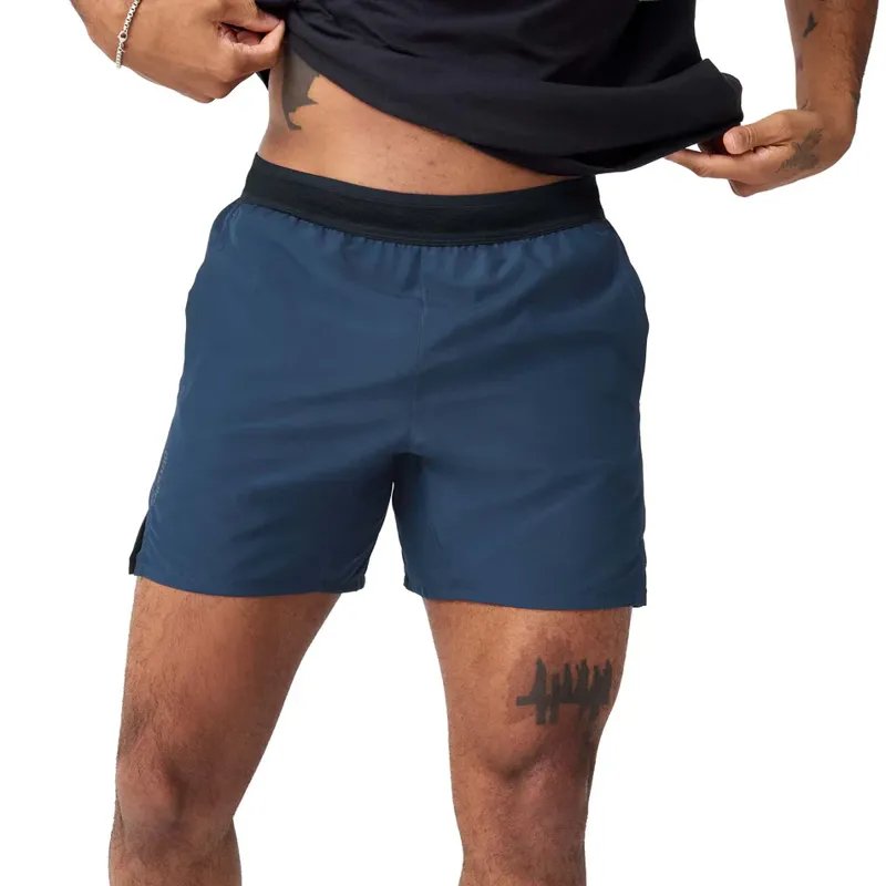 Brooks Men's Dash 2-in-1 Running Shorts in Midnight Run/Black